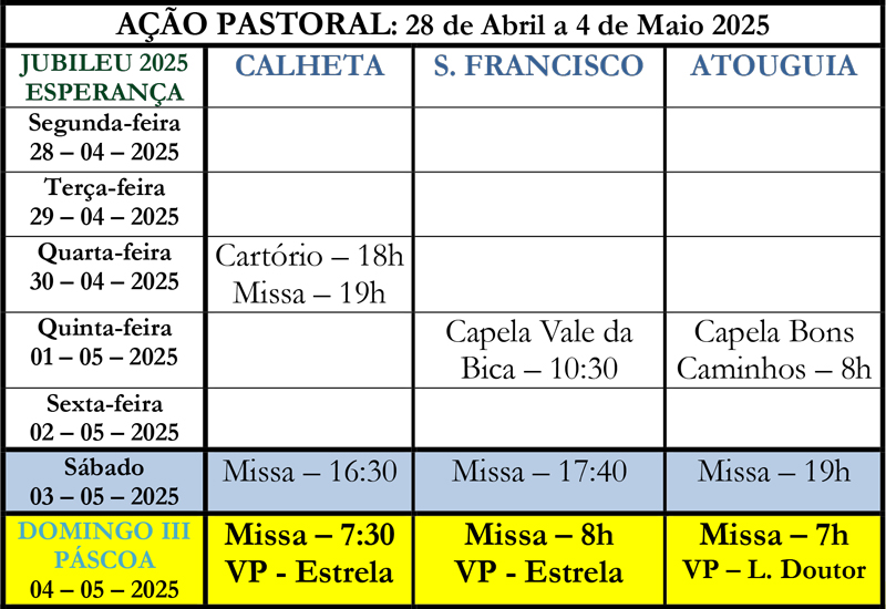 Boletim paroquial nº 736
