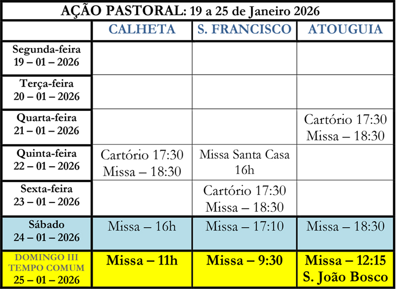 Boletim paroquial nº 770