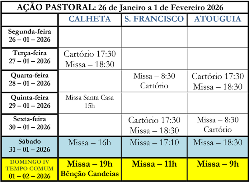 Boletim paroquial nº 771