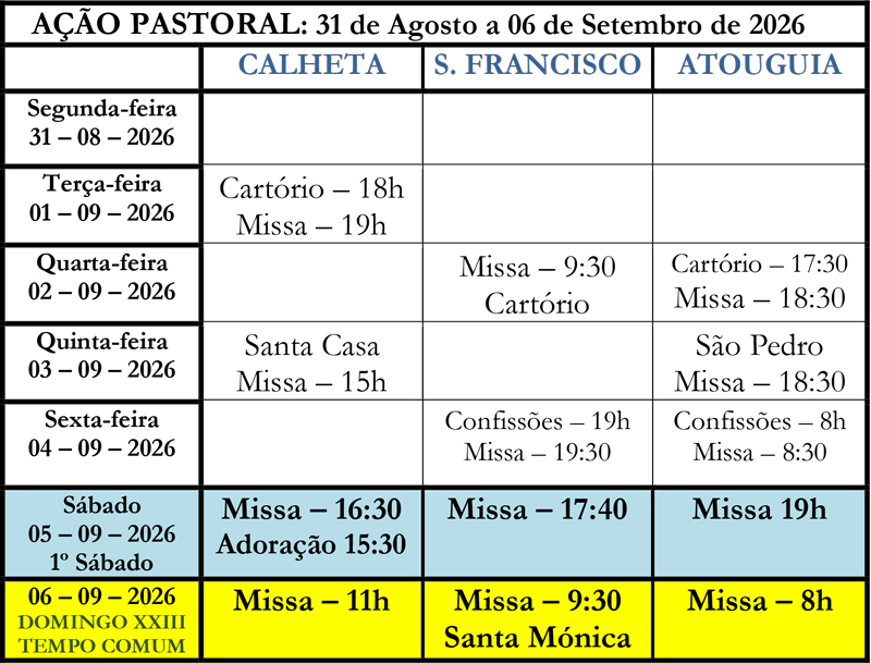 Boletim paroquial nº 800