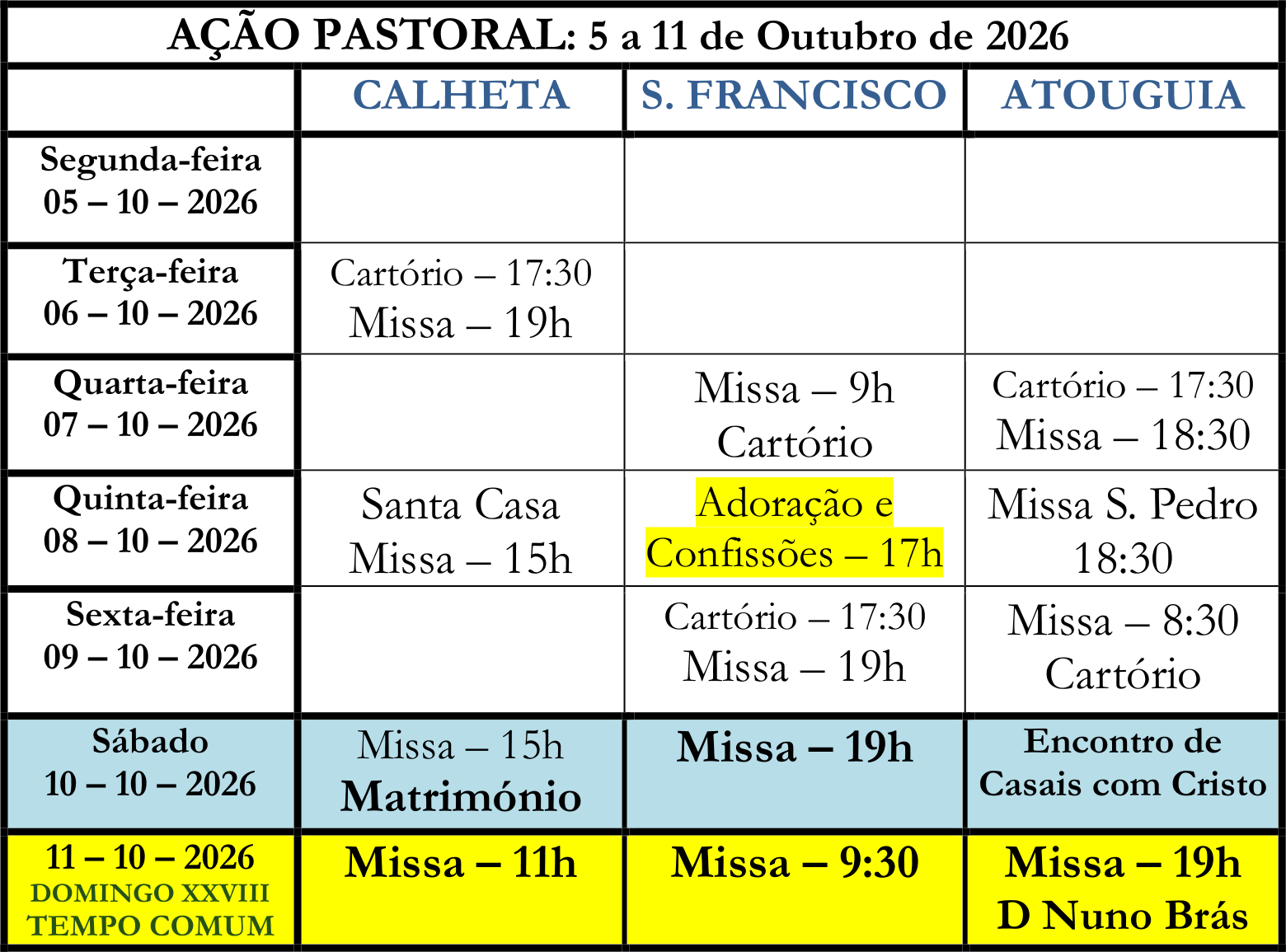 Boletim paroquial nº 805